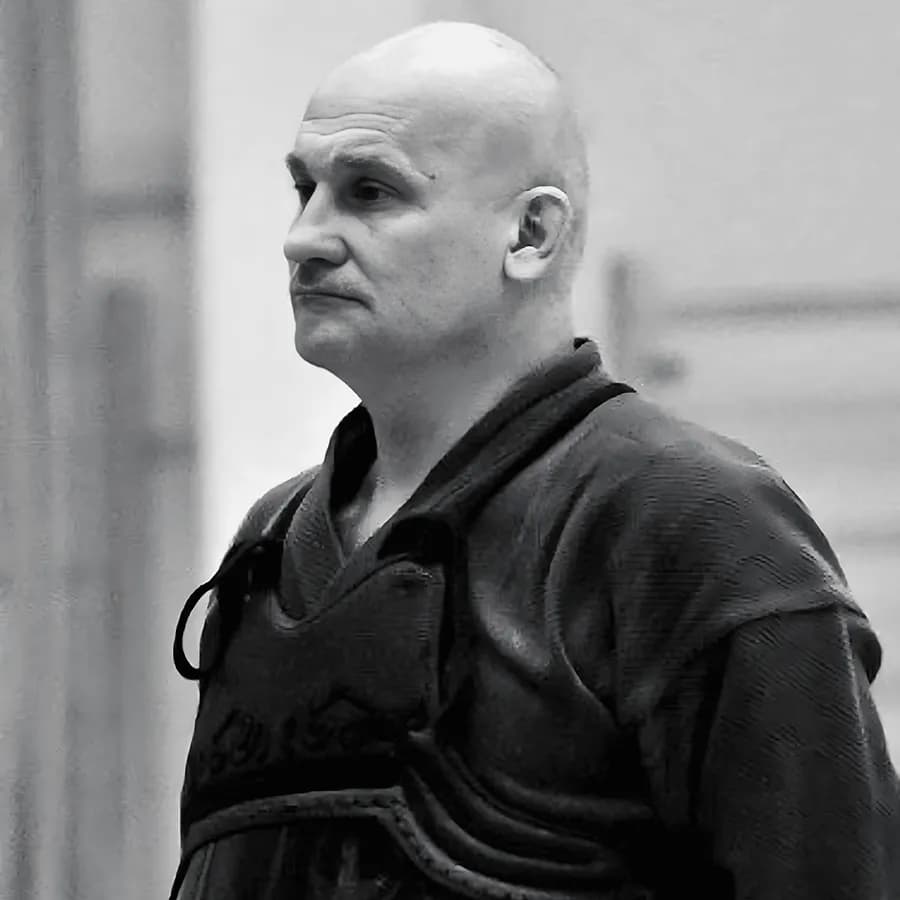 Kendo coach Alexey Borichev