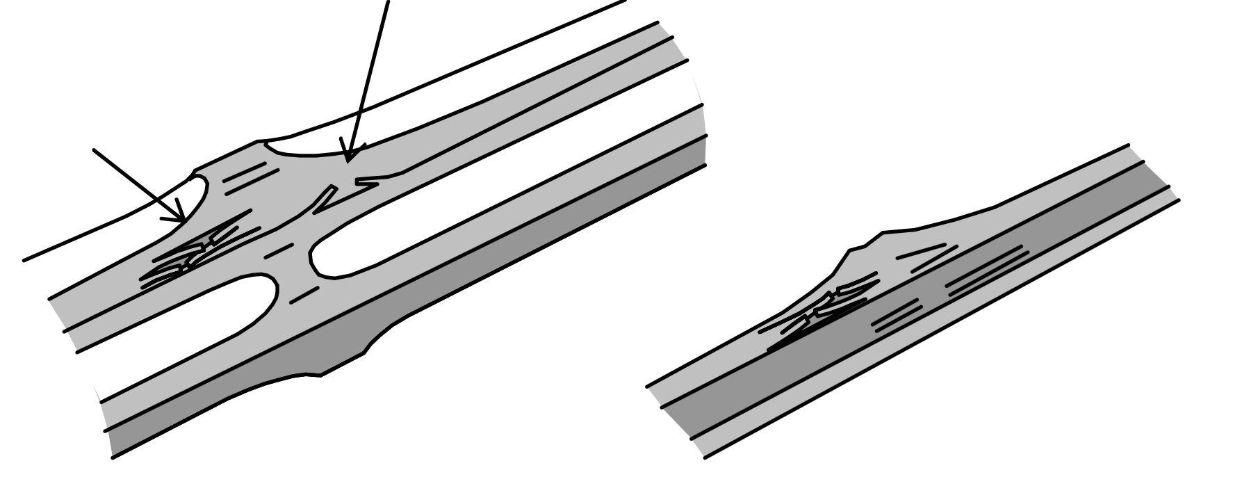 Треснувший синай — сколы и трещины